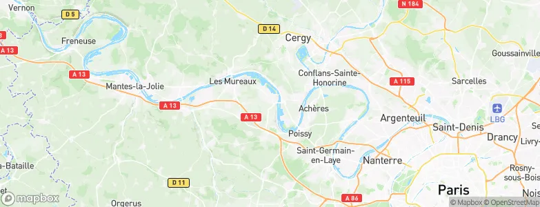 Vernouillet, France Map