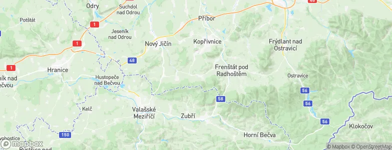 Veřovice, Czechia Map