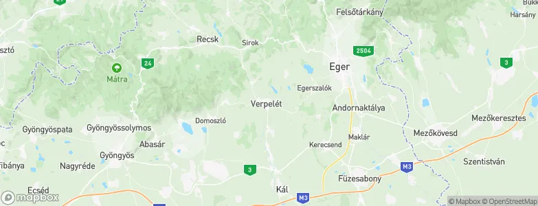 Verpelét, Hungary Map