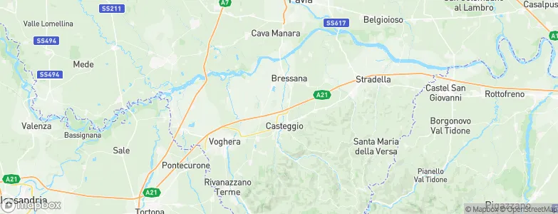 Verretto, Italy Map