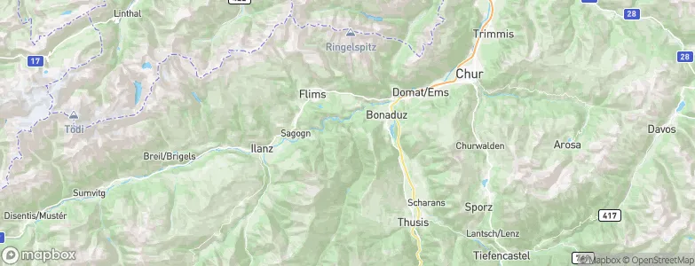 Versam, Switzerland Map