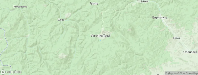 Vershina Tei, Russia Map