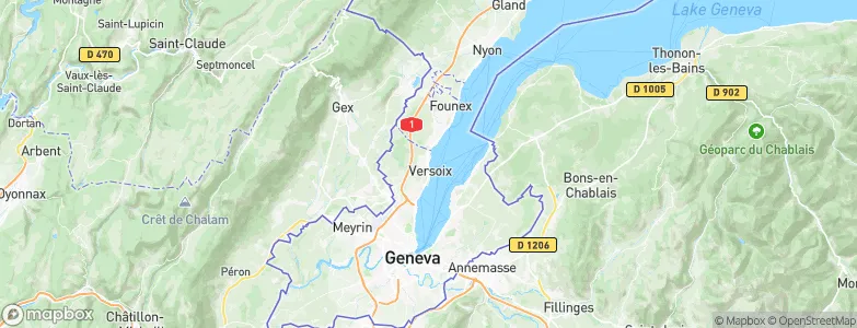 Versoix, Switzerland Map