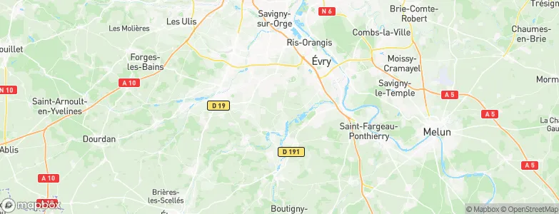 Vert-le-Grand, France Map