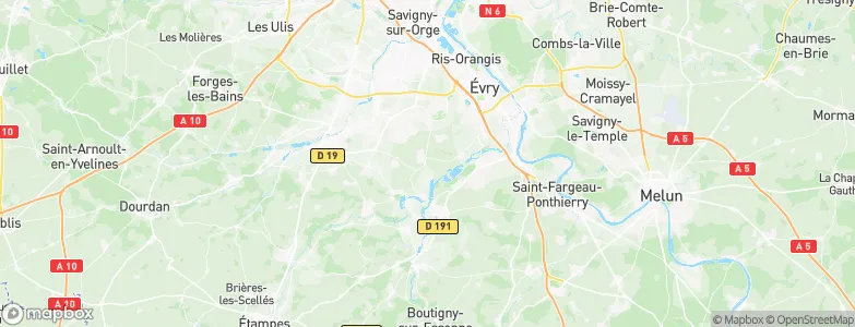 Vert-le-Grand, France Map
