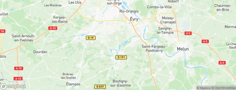 Vert-le-Petit, France Map