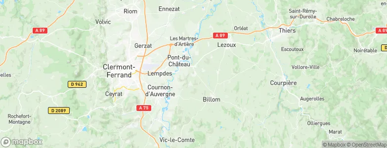 Vertaizon, France Map