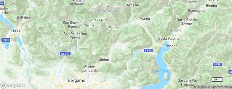 Vertova, Italy Map