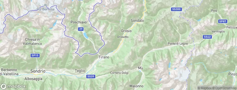 Vervio, Italy Map