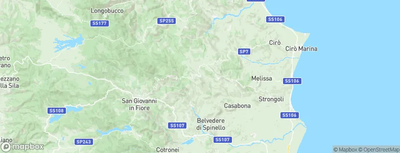 Verzino, Italy Map