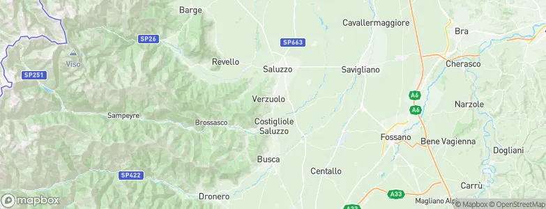 Verzuolo, Italy Map