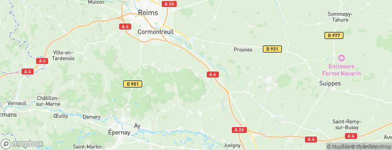Verzy, France Map