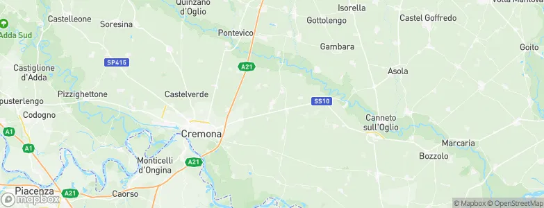 Vescovato, Italy Map