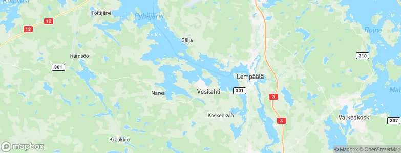 Vesilahti, Finland Map