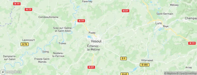 Vesoul, France Map