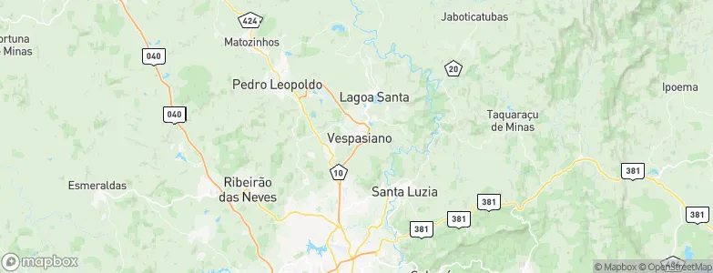 Vespasiano, Brazil Map