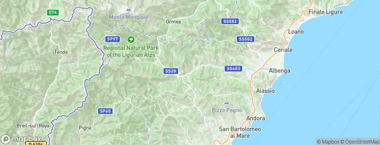 Vessalico, Italy Map
