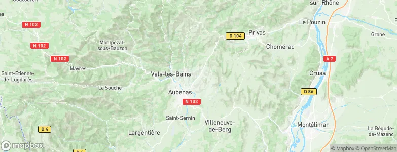 Vesseaux, France Map