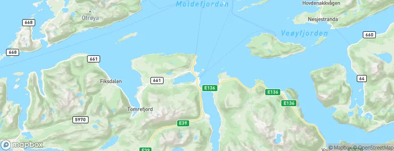 Vestnes, Norway Map