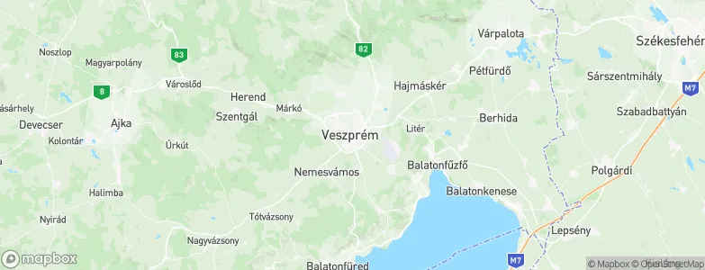 Veszprém, Hungary Map