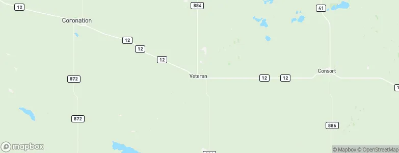 Veteran, Canada Map