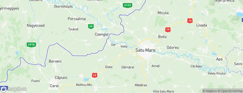 Vetiş, Romania Map