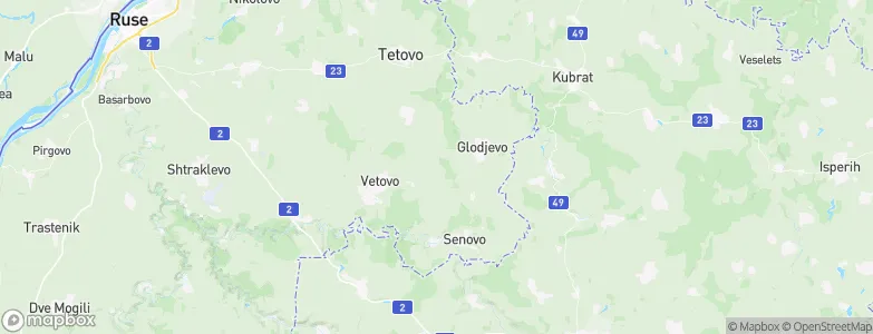 Vetovo, Bulgaria Map