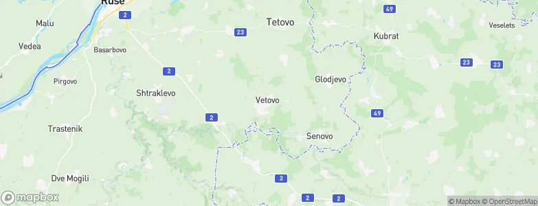 Vetovo, Bulgaria Map