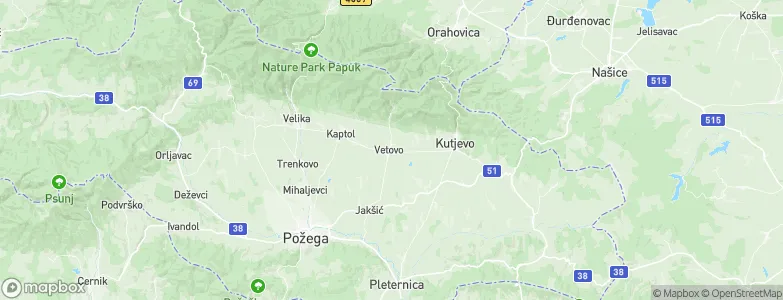 Vetovo, Croatia Map