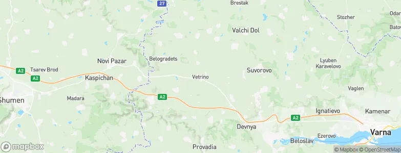 Vetrino, Bulgaria Map