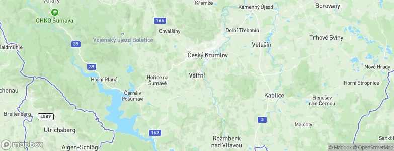 Větřní, Czechia Map