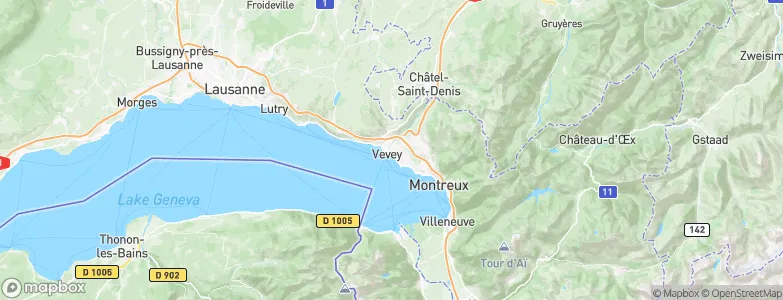 Vevey, Switzerland Map