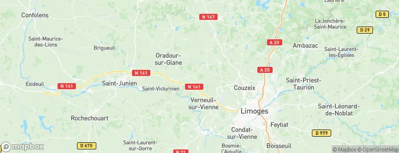 Veyrac, France Map