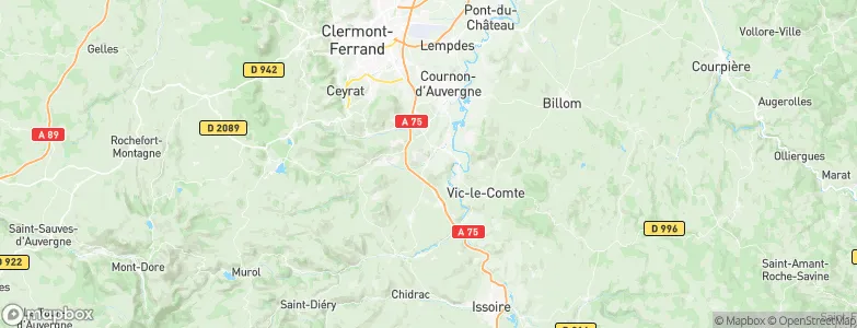Veyre-Monton, France Map