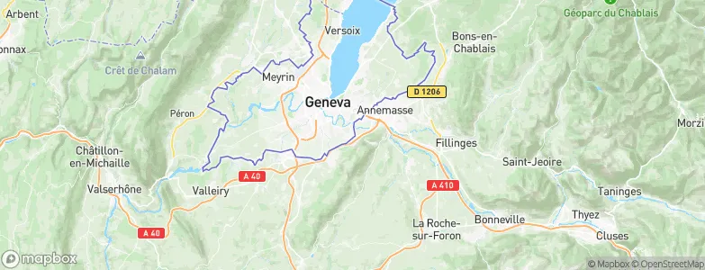 Veyrier, Switzerland Map