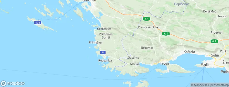 Vezac, Croatia Map