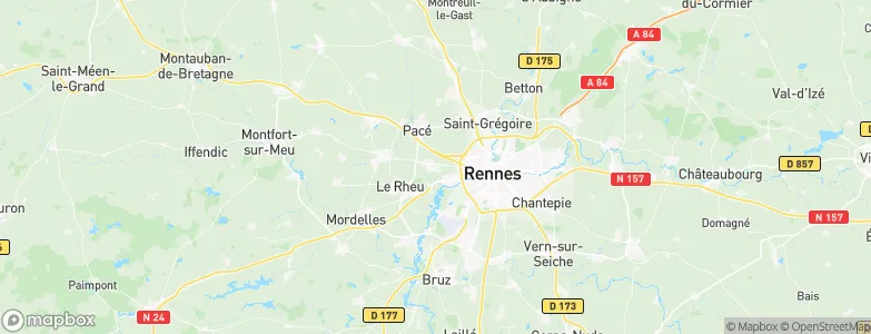 Vezin-le-Coquet, France Map