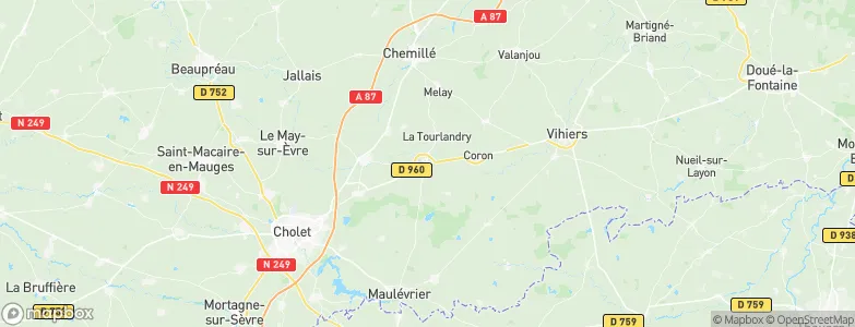 Vezins, France Map