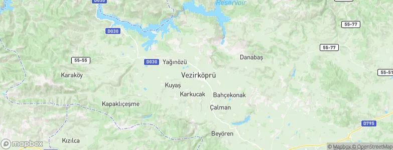 Vezirköprü, Turkey Map