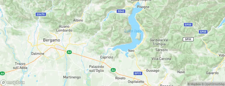 Viadanica, Italy Map