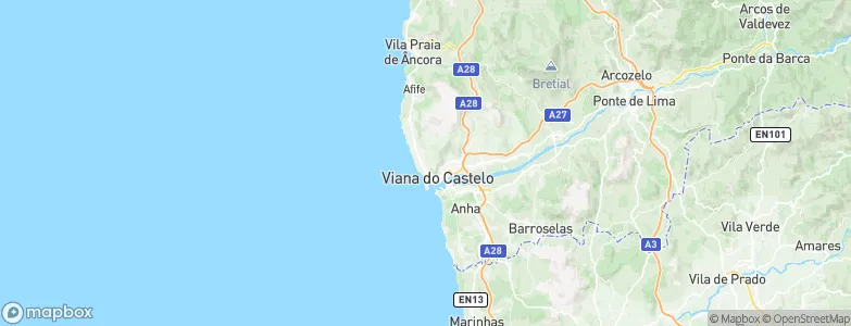 Viana do Castelo Municipality, Portugal Map