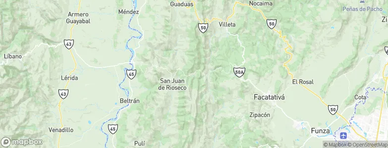 Vianí, Colombia Map