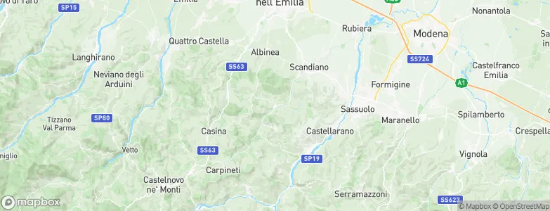 Viano, Italy Map
