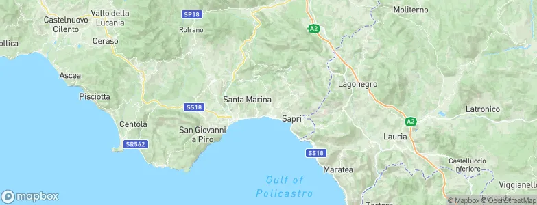 Vibonati, Italy Map
