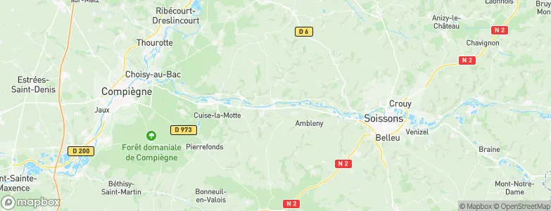 Vic-sur-Aisne, France Map