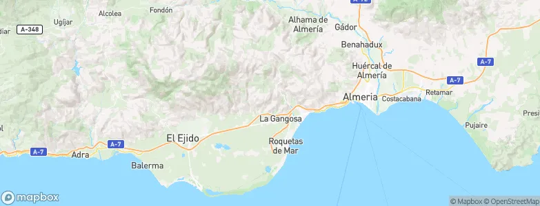 Vícar, Spain Map