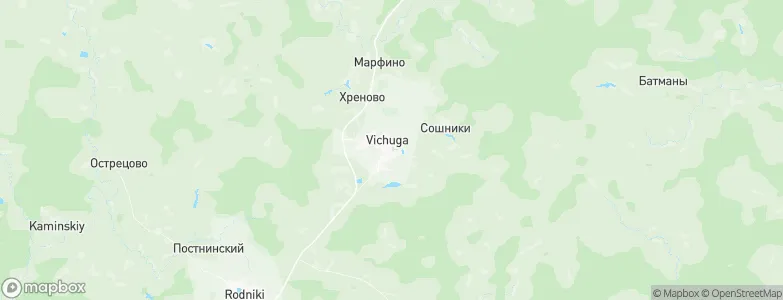 Vichuga, Russia Map