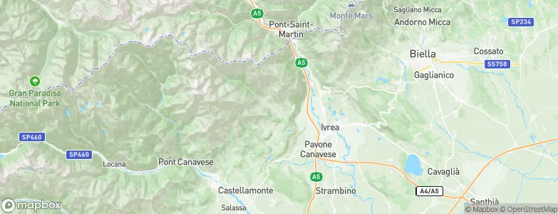 Vico Canavese, Italy Map
