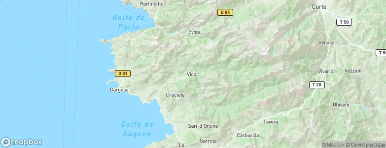 Vico, France Map