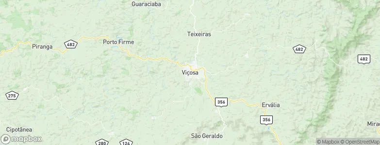Viçosa, Brazil Map